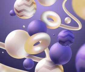 Abstract background vector of spheres