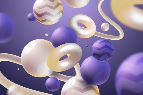 Abstract background vector of spheres