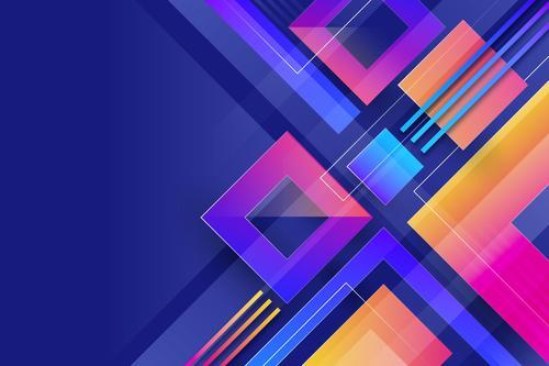 Abstract colorful checkered vector