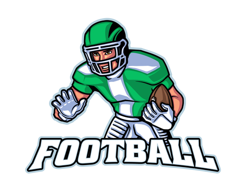 American Football Character Mascot Logo vector