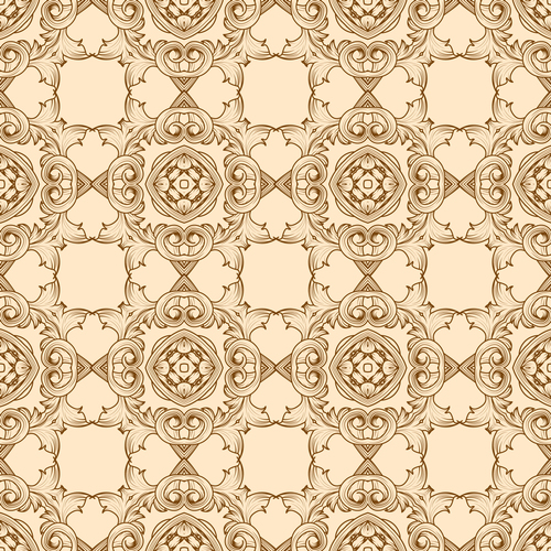 Beautifully engraved decorative pattern vector