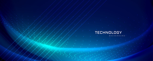 Blue abstract technology background vector