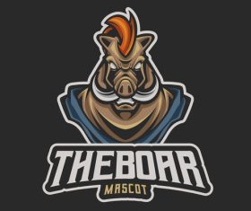 Boar Mascot Logo vector