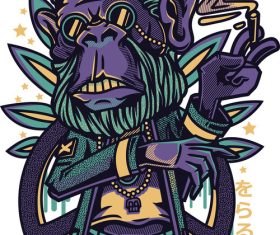 Chillin t-shirt design vector