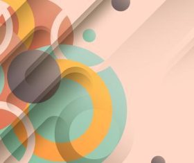 Circle geometric abstract background vector