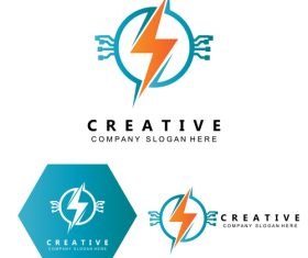 Design lightning vector