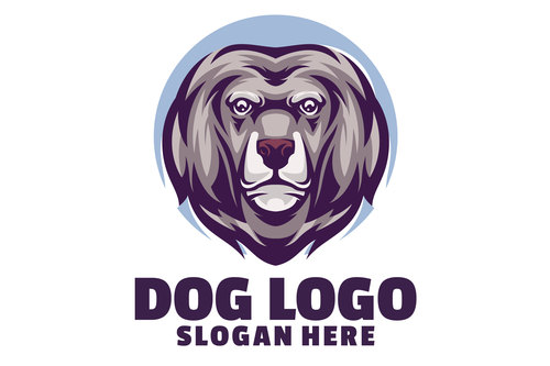 Dog Head Logo Designs vector