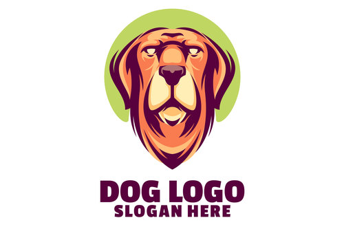 Dog Head Mascot Logo vector