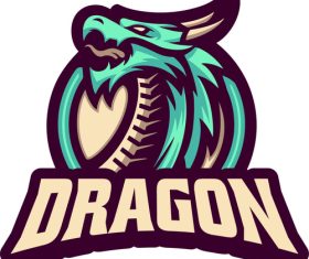 Dragon Sport and Esport Mascot Character Logo vector