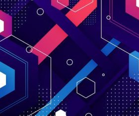 Geometric abstract background composition pattern vector