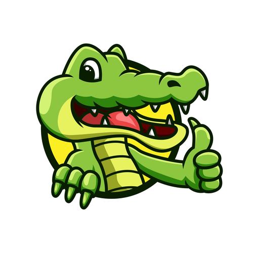 Green Crocodile Logo vector