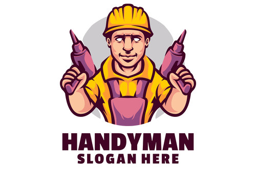Handyman Logo Designs vector
