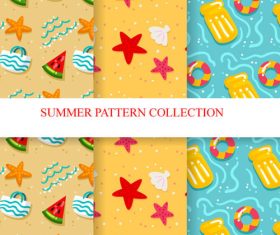 Happy summer seamless pattern vector