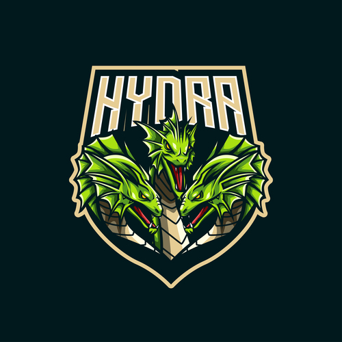 Hydra Mascot logo for esport and sport vector