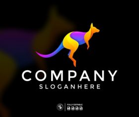 Kangaroo Logo Templates vector