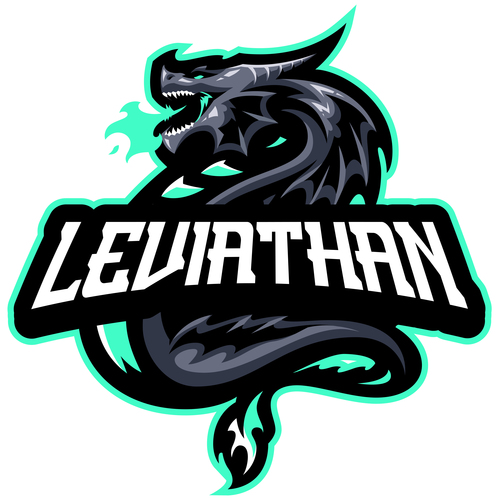 Leviathan - Esport and Sport Mascot Logo Template vector