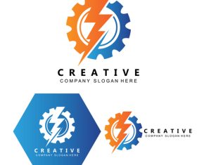 Lightning logo vector