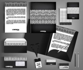Marketing agency corporate identity template vector