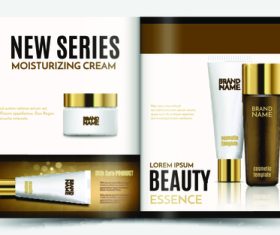 New series moisturizing cream vector ads