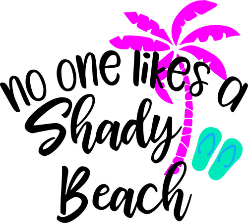 No one likes a shady beach vector