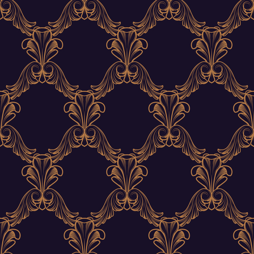 Ornament seamless engraved pattern vector