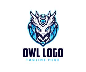Owl Head Logo Template vector