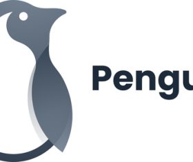 Penguin Gradient Logo vector