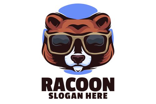 Racoon Logo Designs vector