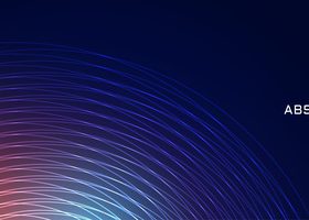 Radio wave abstract background vector