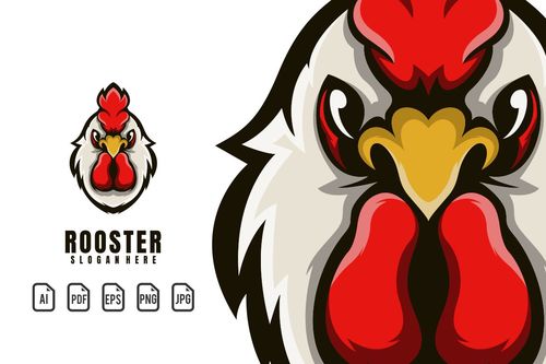 Roaster Mascot Logo vector