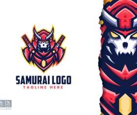 Samurai Logo Template vector
