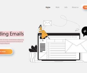 Sending emails vector