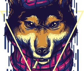 The wolves vector t-shirt illustrations
