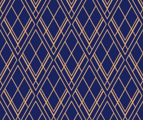 Triangle lines art deco seamless pattern vector