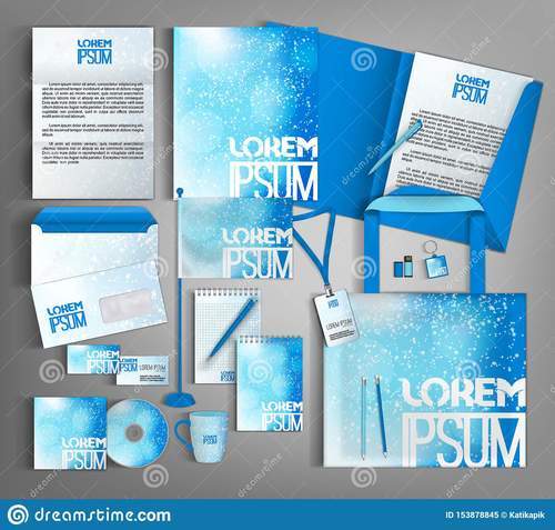 Winter background corporate identity template vector