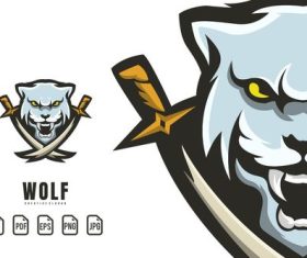 Wolf Mascot Logo vector