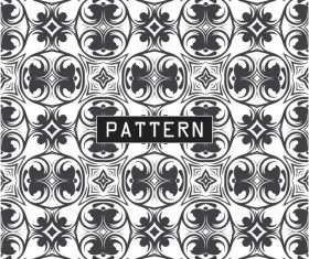 Abstract black and white seamless design pattern vector