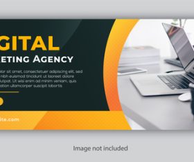 Abstract company banner template vector