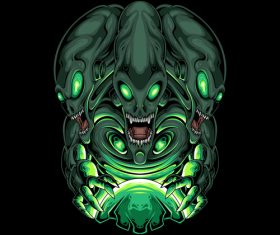 Alien monster vector illustration