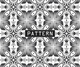 Artistic black and white seamless design pattern vector