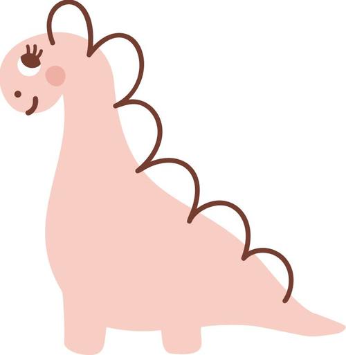 Cartoon brontosaurus vector