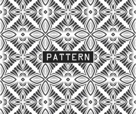 Decorative black and white seamless design pattern vector