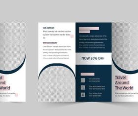 Design trave brochure template vector