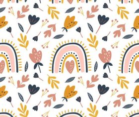 Double sided print seamless background vector