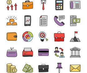 Finance and objects icon vector