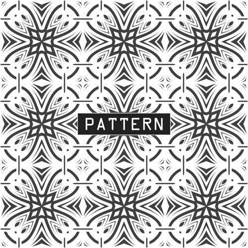 Geometric lines combination seamless background pattern vector