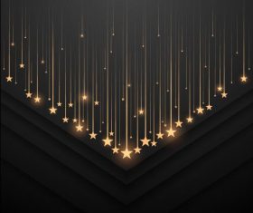 Glitter stars abstract background vector