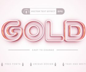 Openwork font vector text effect