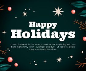 Poinsettias background festive banner vector