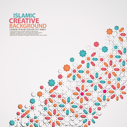 Pretty Islamic style background vector
